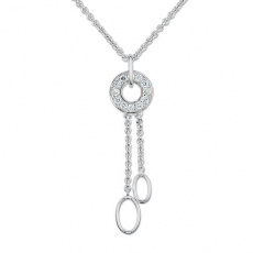 Stříbrný náhrdelník Cacharel CSC117Z42, materiál stříbro 925/1000, zirkon, váha: 4.20g