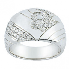 Stříbrný prsten Cacharel CSR213Z, materiál stříbro 925/1000, zirkon, váha: 8.00g