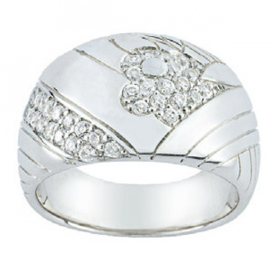Stříbrný prsten Cacharel CSR213Z, materiál stříbro 925/1000, zirkon, váha: 8.00g