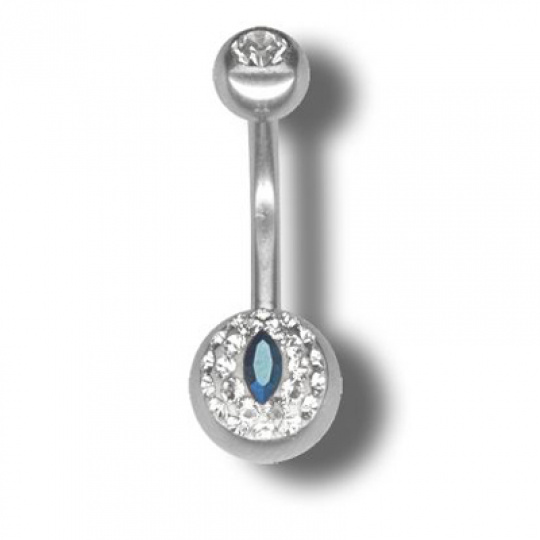 Piercing s krystaly Swarovski Reye H